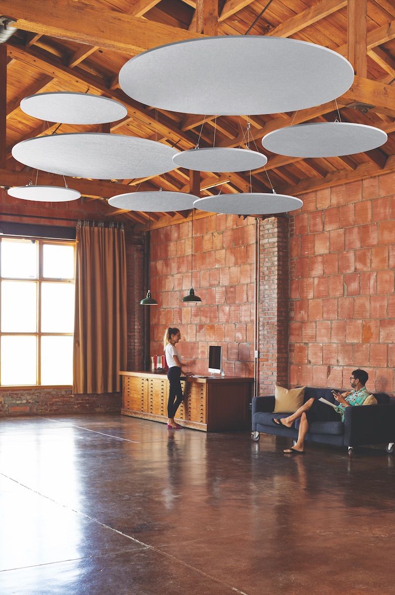  Ceiling  clouds  add design pop to busy commercial spaces 